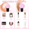 2PCS Round Head Small Mushroom Head Powder Puff Sponge Beauty Makeup Eggs Do Not Eat Powder Dry And Wet Dual-Use Makeup Tools (Pink) view 4