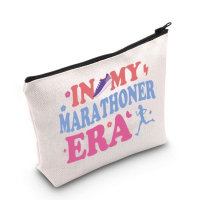 TGBJE Marathon Runners Makeup Bag Running Mom Gift In My Marathoner Era Cosmetic Bag With Zipper Running Lover Gift (Marathoner Era bag)