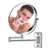 BTremary 8 Wall Mounted Magnifying Makeup Mirror 1X/7X Wall Mount Mirror Swing Arm Two-Sided 360 Swivel Bathroom Shaving Mirror for Men and Women in Hotel/Home, Chrome view 1