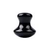 DNSBOND 1 Pc Jade Mushroom Shape Tool Natural Rose Quartz Jade Stone Gua Sha Facial Eye Neck Skin Scraper SPA Relax Foot Care,Black view 1