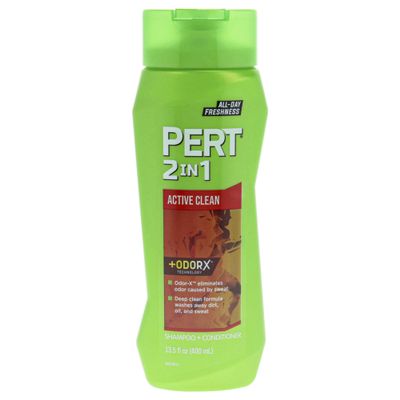 2 in 1 Active Clean Shampoo and Conditioner by Pert for Unisex - 13.5 oz Shampoo and Conditioner