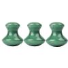 3 Pc Jade Mushroom Shape Tool Natural Rose Quartz Jade Stone Gua Sha Facial Eye Neck Skin Scraper SPA Relax Foot Care,Green view 1