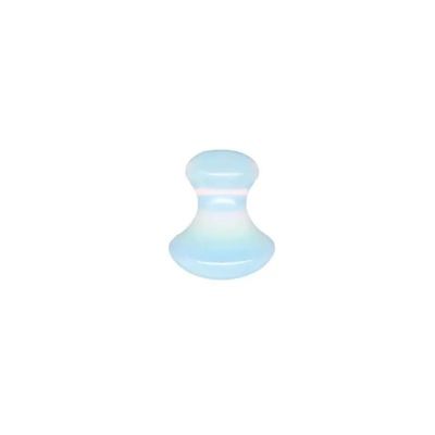 DNSBOND 1 Pc Jade Mushroom Shape Tool Natural Rose Quartz Jade Stone Gua Sha Facial Eye Neck Skin Scraper SPA Relax Foot Care,Protein Color