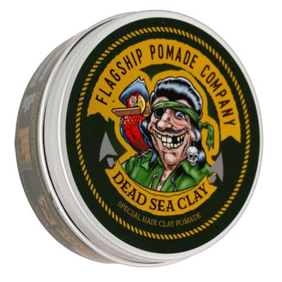 FLAGSHIP Handmade Hair Pomade for Men  Dead Sea Clay Formula with Strong Hold & Matte Finish  Low Shine, Barbary Incense Scent  3.4 oz