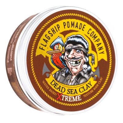Flagship Handmade Dead Sea Clay Xtreme Hair Pomade Medium/Strong Hold Medium Shine Barbary Incense Xteme Scent 3.4 oz