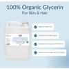 100% Organic Glycerin - Bulk 1 Gallon - For Skin & Hair - Food Grade - USDA Certified - Not From Palm Oil - Perfect Skin and Hair Moisturizer view 2
