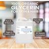 100% Organic Glycerin - Bulk 1 Gallon - For Skin & Hair - Food Grade - USDA Certified - Not From Palm Oil - Perfect Skin and Hair Moisturizer view 4