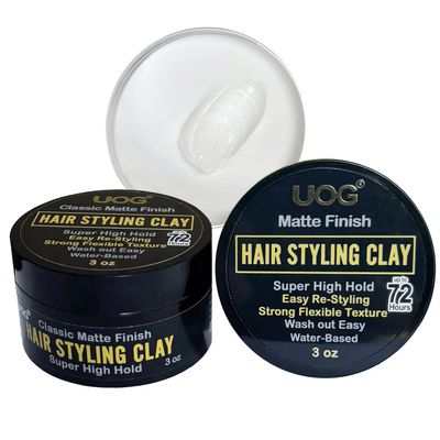 UOG (United One Hair Styling Clay  High Hold, Matte Finish, Non-Greasy & Re-Stylable | Flexible & Easy to Wash Out| Anti-Dandruff Formula for Healthy Hair- 1PC (1 PC) 1