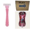 NinthAvenue Basics Pink konga Shaving Razor Set with 3 Refill Blade for Women Girls,3 Layers Blade Design with Stainless Steel Material, Pink Shaving for Sensitive Skin boxs 96 pcs view 1