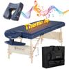 Master Massage 30" Coronado TT Massage Table Beauty Bed Package with Extra MusicMaster Ergonomic Dream Sound Face Cradle Cushion- Royal Blue view 1