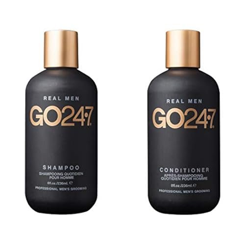 GO247 Come Clean Bundle Shampoo & Conditioner Cleanses, Hydrates, Strengthens, Mens Hair, 8fl.oz, 8fl.oz