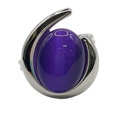 cat Eyes Purple Mineral Healing Stone Crystal geofossiles RG800-6