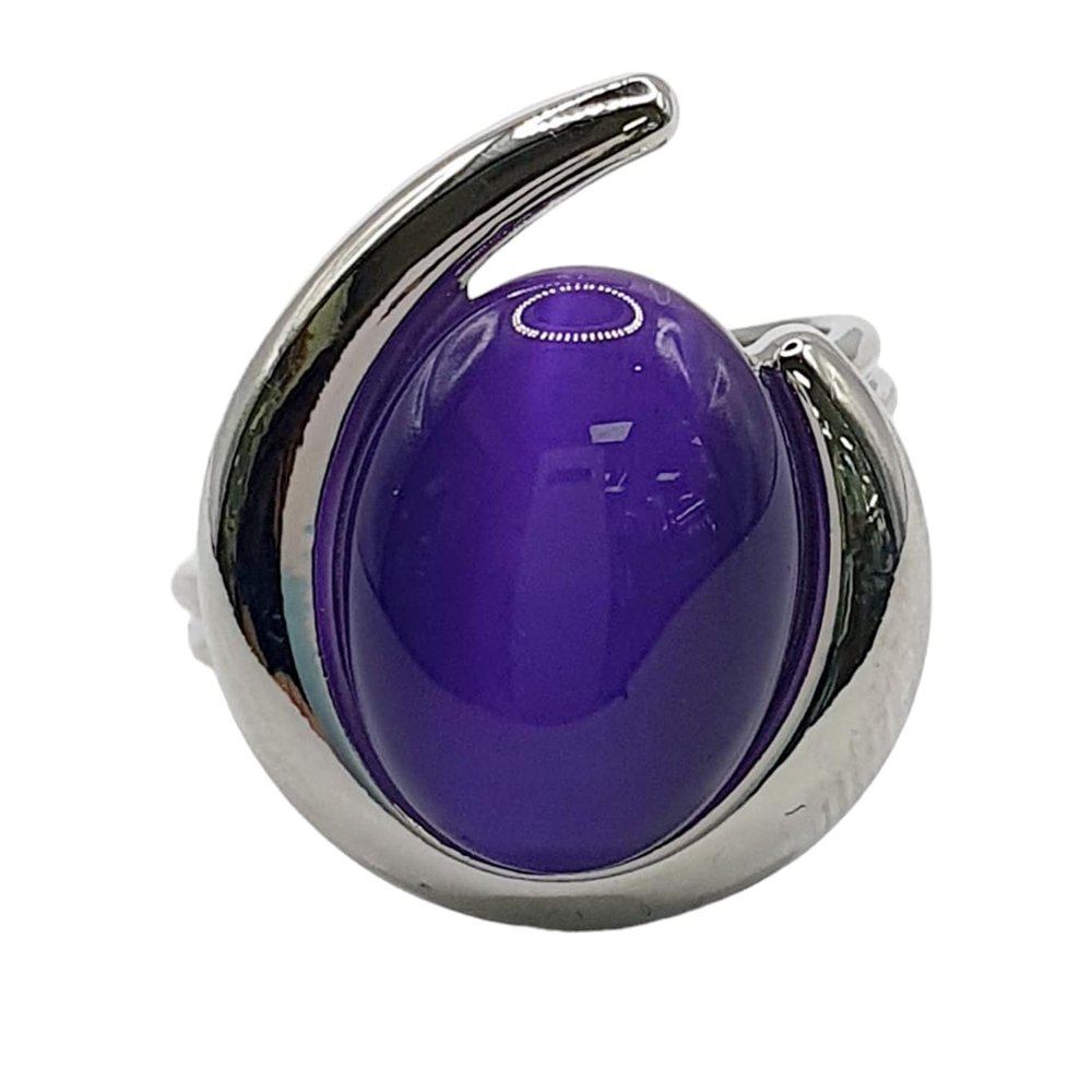 cat Eyes Purple Mineral Healing Stone Crystal geofossiles RG800-6