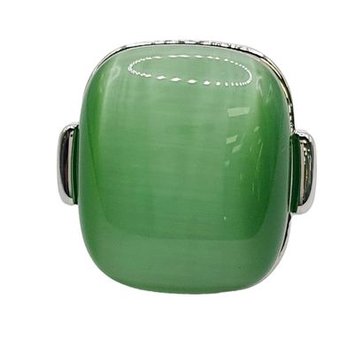 cat Eyes Green Mineral Healing Stone Crystal geofossiles RG700-2