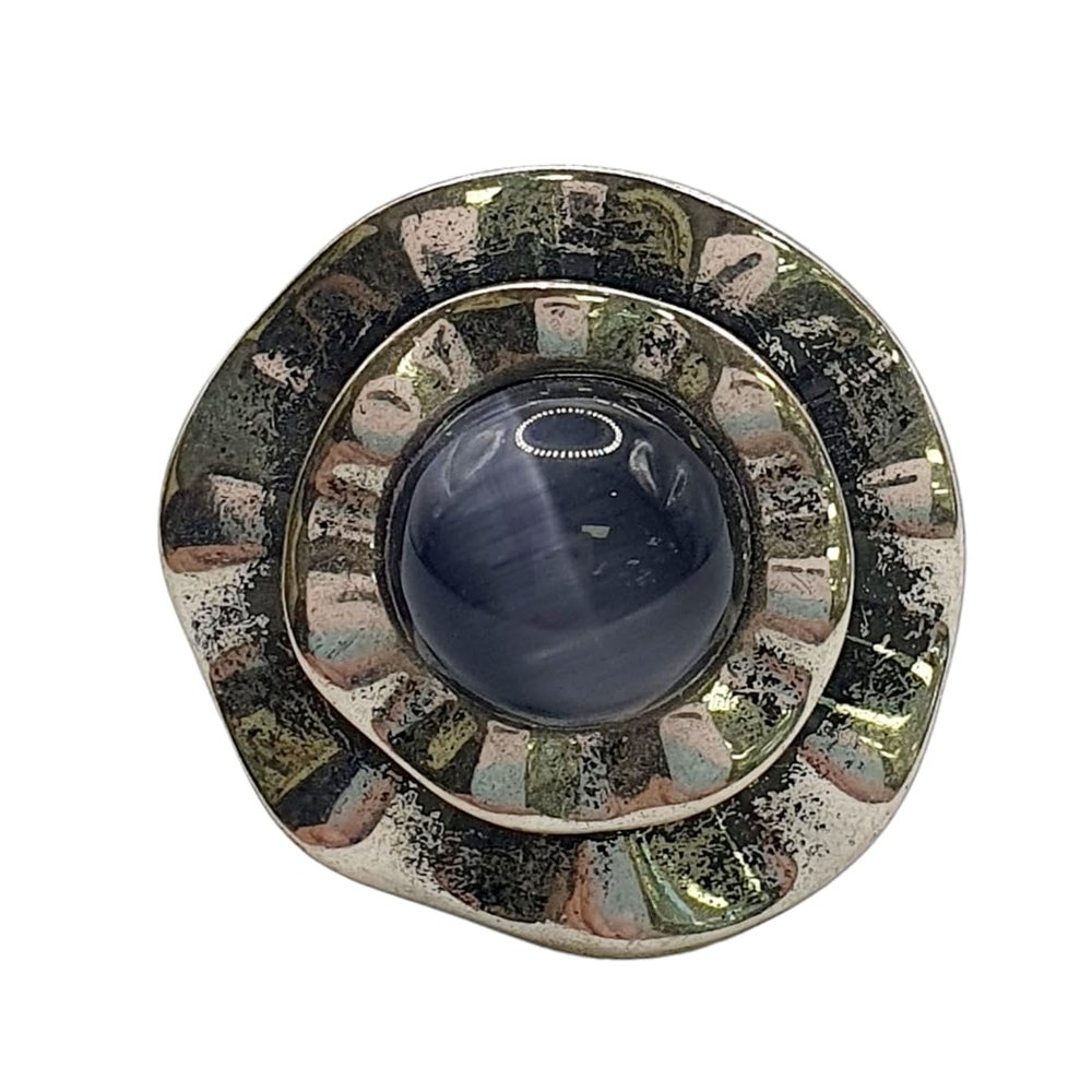 cat Eyes Gray Mineral Healing Stone Crystal geofossiles RG700-14