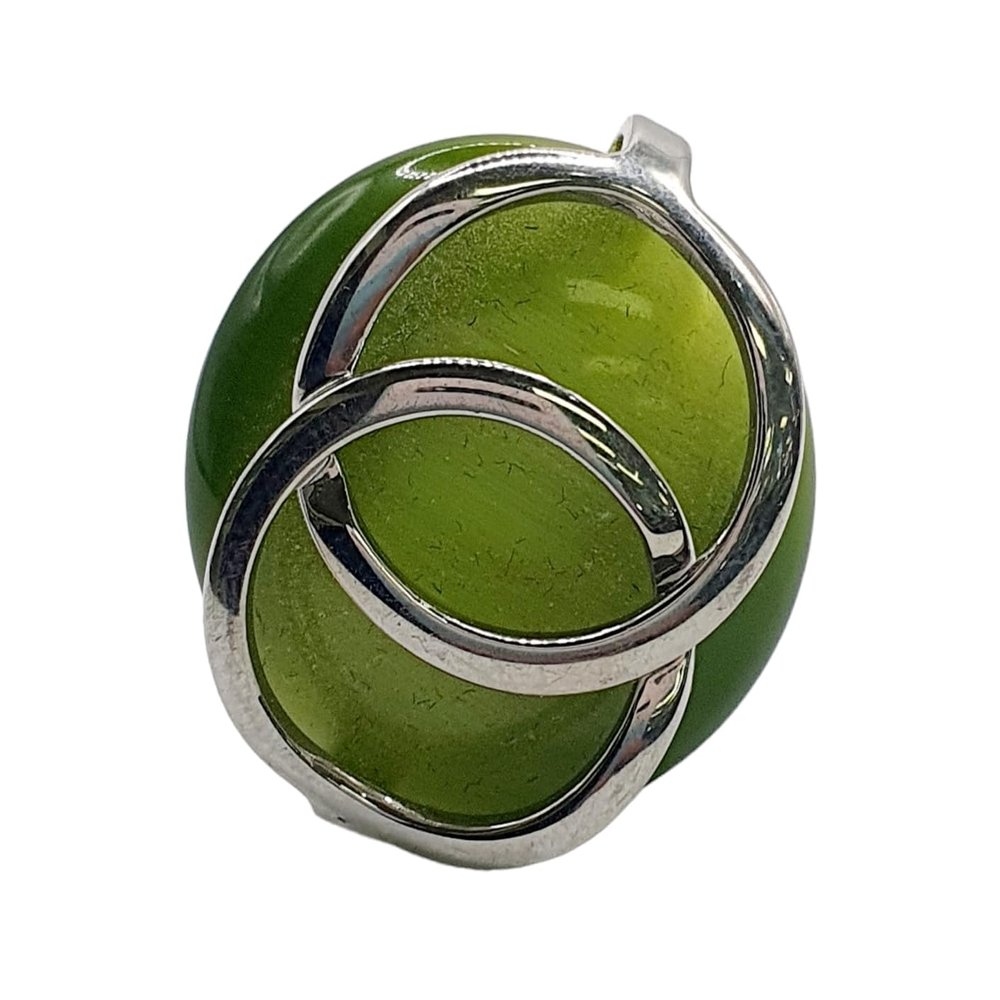 cat Eyes Green Mineral Healing Stone Crystal geofossiles RG900-5