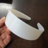 10 Pieces Plastic Headbands Simple Hair Hoop DIY Hair Band Accessories 40mm Wide No Teeth Plain Headbands Craft Plastic Headbands for DIY Hair Accessories, White view 4