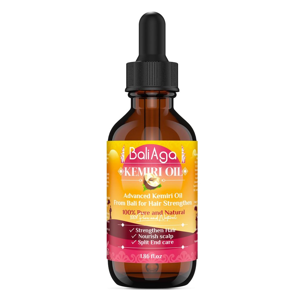 Bali Aga Kemiri Oil: Strengthening, Nourishing Hair and Scalp with Split End Treatment