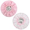 2 Pcs Pink Series Deep Conditioning Hot Oil Hair Treatment Caps - Waterproof, Double Layer, Reusable Shower & Steam Caps view 1