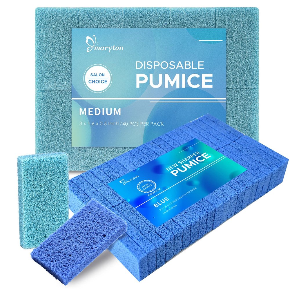 40Pcs Disposable Pumice Stone and 40Pcs New Shaper Pumice Bundle