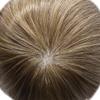 0.08mm Thin Skin Toupee for Men Human Hair Replacement System Full PU Mens Toupee V-looped Front Invisible Hairline Hair System for Men Hairpiece 8X10 #1730 #17 DARK ASH BLONDE+30% GREY 100% Density view 4