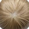 0.08mm Thin Skin Toupee for Men Human Hair Replacement System Full PU Mens Toupee V-looped Front Invisible Hairline Hair System for Men Hairpiece 8X10 #2010 #20 LIGHT ASH BLONDE+10% GRYE 100% Density view 4