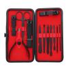 Manicure Set Pedicure Kit Stainless Steel 12 Pcs Set Toe Finger Nail Clipper Personal Care Grooming For Men Women with Luxurious Travel Case - Black view 1