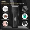 ENSSU Cordless Hair Clippers for Men - Waterproof Beard Trimmer with Ceramic Blade, Rechargeable Electric Hair Cutting Kit for Adults and Kids, Black view 3