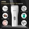 ENSSU Cordless Hair Clippers for Men - Waterproof Beard Trimmer with Ceramic Blade, Rechargeable Electric Hair Cutting Kit for Adults and Kids, White view 3