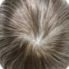 0.08mm Thin Skin Toupee for Men Human Hair Replacement System Full PU Mens Toupee V-looped Front Invisible Hairline Hair System for Men Hairpiece 8X10 #550 #5 MEDIUM LIGHT BROWN+50% GREY 100% Density view 4