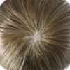 0.08mm Thin Skin Toupee for Men Human Hair Replacement System Full PU Mens Toupee V-looped Front Invisible Hairline Hair System for Men Hairpiece 8X10 #710 #7 VERY LIGHT BROWN+10% GREY 100% Density view 4