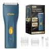 ENSSU Cordless Hair Clippers for Men - Waterproof Beard Trimmer with Ceramic Blade, Rechargeable Electric Hair Cutting Kit for Adults and Kids, Blue view 1