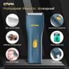 ENSSU Cordless Hair Clippers for Men - Waterproof Beard Trimmer with Ceramic Blade, Rechargeable Electric Hair Cutting Kit for Adults and Kids, Blue view 3