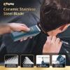 ENSSU Cordless Hair Clippers for Men - Waterproof Beard Trimmer with Ceramic Blade, Rechargeable Electric Hair Cutting Kit for Adults and Kids, Blue view 4