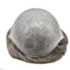 0.08mm Thin Skin Toupee for Men Human Hair Replacement System Full PU Mens Toupee V-looped Front Invisible Hairline Hair System for Men Hairpiece 8X10 #450 #4 MEDIUM BROWN+50% GREY 100% Density view 4