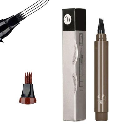 Bozento Beard Pen,Beard Filler for Men,Bozento Beard Filler,Waterproof Beard and Eyebrow Filling Pen Kit (Grey)
