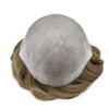 0.08mm Thin Skin Toupee for Men Human Hair Replacement System Full PU Mens Toupee V-looped Front Invisible Hairline Hair System for Men Hairpiece 8X10 #1720 #17 DARK ASH BLONDE+20% GREY 100% Density view 4