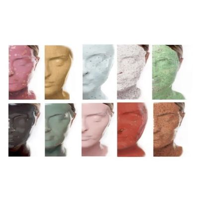 CASMARA Facial Mask Pack of 10 Multi Set (Gold 2080, Kiwi 2060, Goji 2070, Vitamin 2030, Greentea 2050, NOVanew 2045, Reaffirming 2020, Green 2025, RGnerin 2055, Violet 2040)