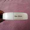 10 Pieces Plastic Headbands Simple Hair Hoop DIY Hair Band Accessories 30mm Wide No Teeth Plain Headbands Craft Plastic Headbands for DIY Hair Accessories, White view 3