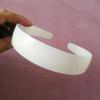 10 Pieces Plastic Headbands Simple Hair Hoop DIY Hair Band Accessories 30mm Wide No Teeth Plain Headbands Craft Plastic Headbands for DIY Hair Accessories, White view 4