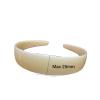 10 Pieces Plastic Headbands Simple Hair Hoop DIY Hair Band Accessories 25mm Wide No Teeth Plain Headbands Craft Plastic Headbands for DIY Hair Accessories, White view 3