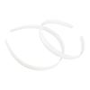 10 Pieces Plastic Headbands Simple Hair Hoop DIY Hair Band Accessories 15mm Wide No Teeth Plain Headbands Craft Plastic Headbands for DIY Hair Accessories, White view 1