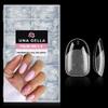 UNA GELLA Oval Round Nail Tips Half Matte 504pcs Short Oval Round Gel Nail Tips Easily Nail Extension for False Fake Acrylic Press On Nails, 12 Sizes Short Gelly Tips view 1