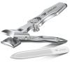 German Nail Clippers for Men Thick Nails, VANWIN Toenail Clippers for Seniors Large Wide Jaw Opening, Heavy Duty No Splash Fingernail Clipper with Safety Lock Nail Clippers with Catcher for Women view 1