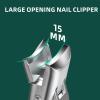 German Nail Clippers for Men Thick Nails, VANWIN Toenail Clippers for Seniors Large Wide Jaw Opening, Heavy Duty No Splash Fingernail Clipper with Safety Lock Nail Clippers with Catcher for Women view 3
