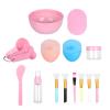 Face Mask Mixing Bowl Set,DIY Facemask Mixing Tool Kit include Facial Mask Mixing Bowl Mask Spatula Bubble Bottle Face Brush view 3