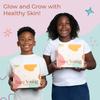 Bare Young Luxe Kids Complete Face Care Gift Set | Triple~H Face Cleanser & Moisturizer | 365 Covered Sunscreen | Luxe Kid Headband (Blue) view 3