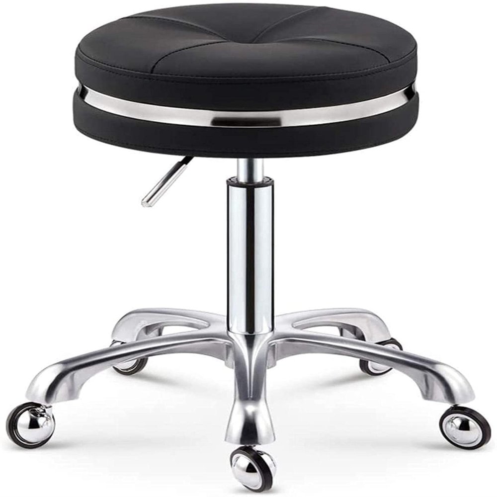 Stool with Wheels Rolling Stools with Wheels Office Salon Kitchen Massage Work Heavy Duty Hydraulic for Shop Guitar Lab Tattoo Workbench Medical Adjustable Swivel Stool Chair (A 33 * 50) (A 33*50)