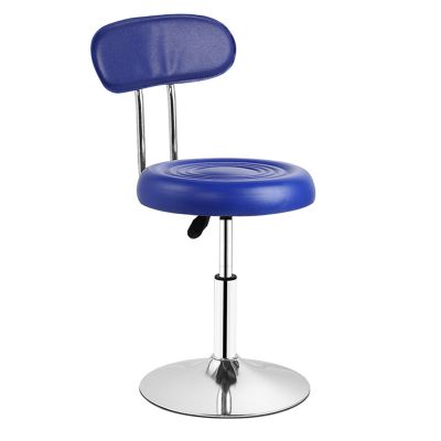 ntumLeap Heavy Rotating Lifting Bar Stool with Backrest Height Adjustable Modern Pu Leather Counter Stool Bar Chair Used for Counter Hairdressing Beauty Salon Lab Spa Salon Massage (Red) (Blue)