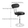 ntumLeap Heavy Rotating Lifting Bar Stool with Backrest Height Adjustable Modern Pu Leather Counter Stool Bar Chair Used for Counter Hairdressing Beauty Salon Lab Spa Salon Massage (Red) (Blue) view 2